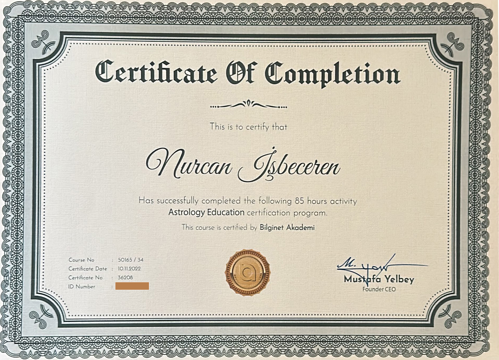Astrology Education (İngilizce) — Bilginet Akademi